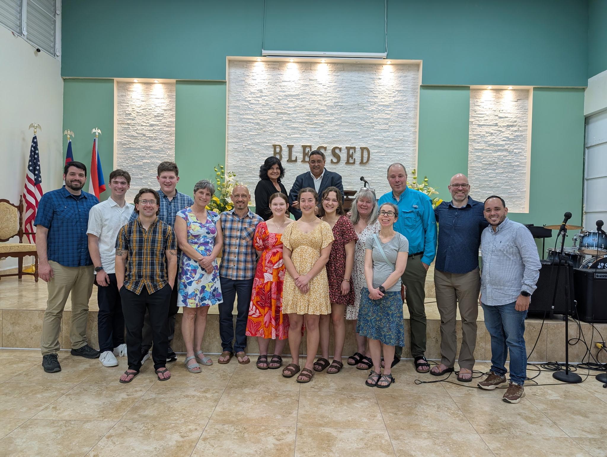 We were welcomed guests at Iglesia de Dios Pentecostal of Añasco. It was beautiful to see the church body there praising God together in Spanish.