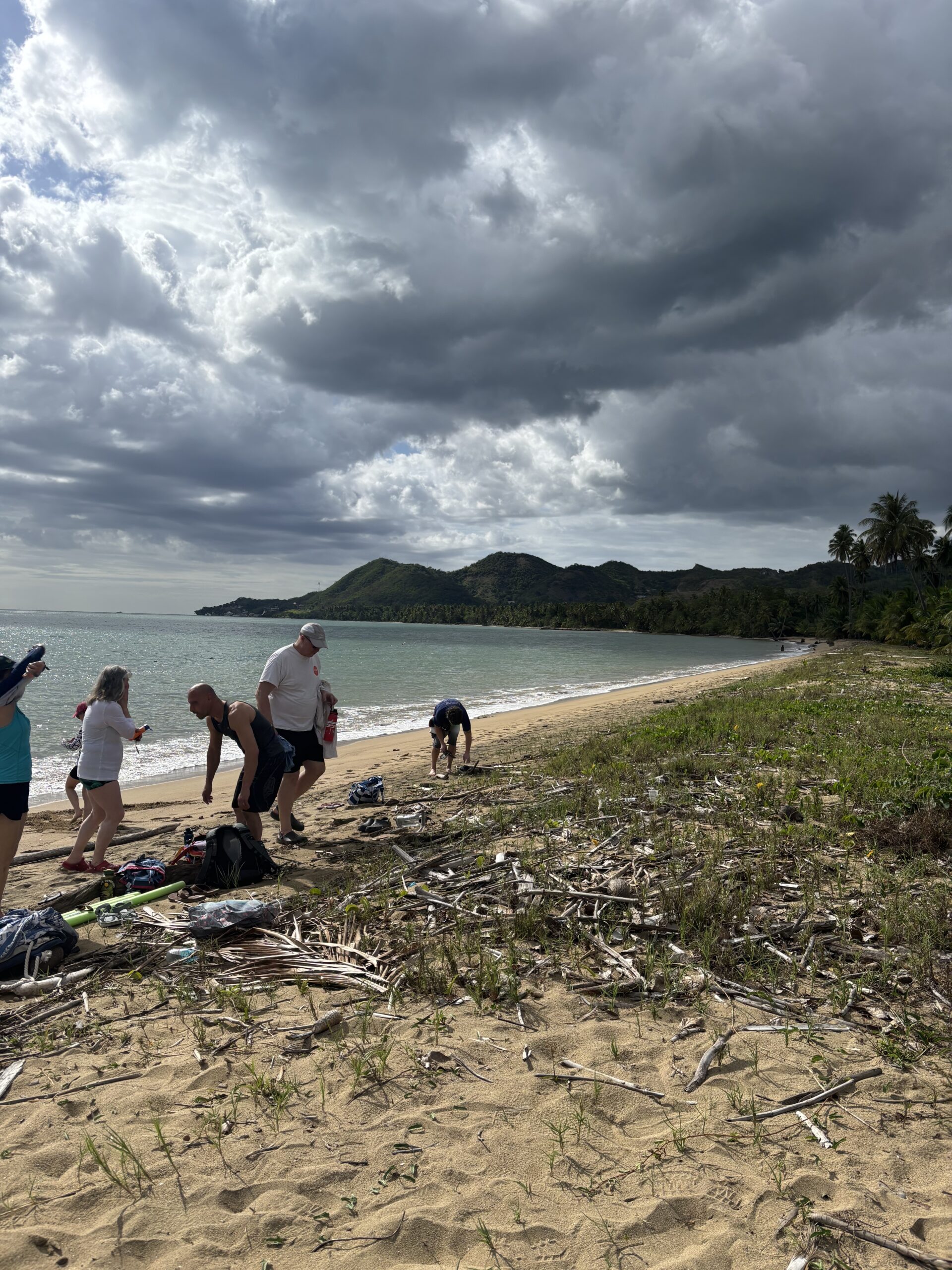 After a full day's work, our team decided a little cool down at the beach was needed.