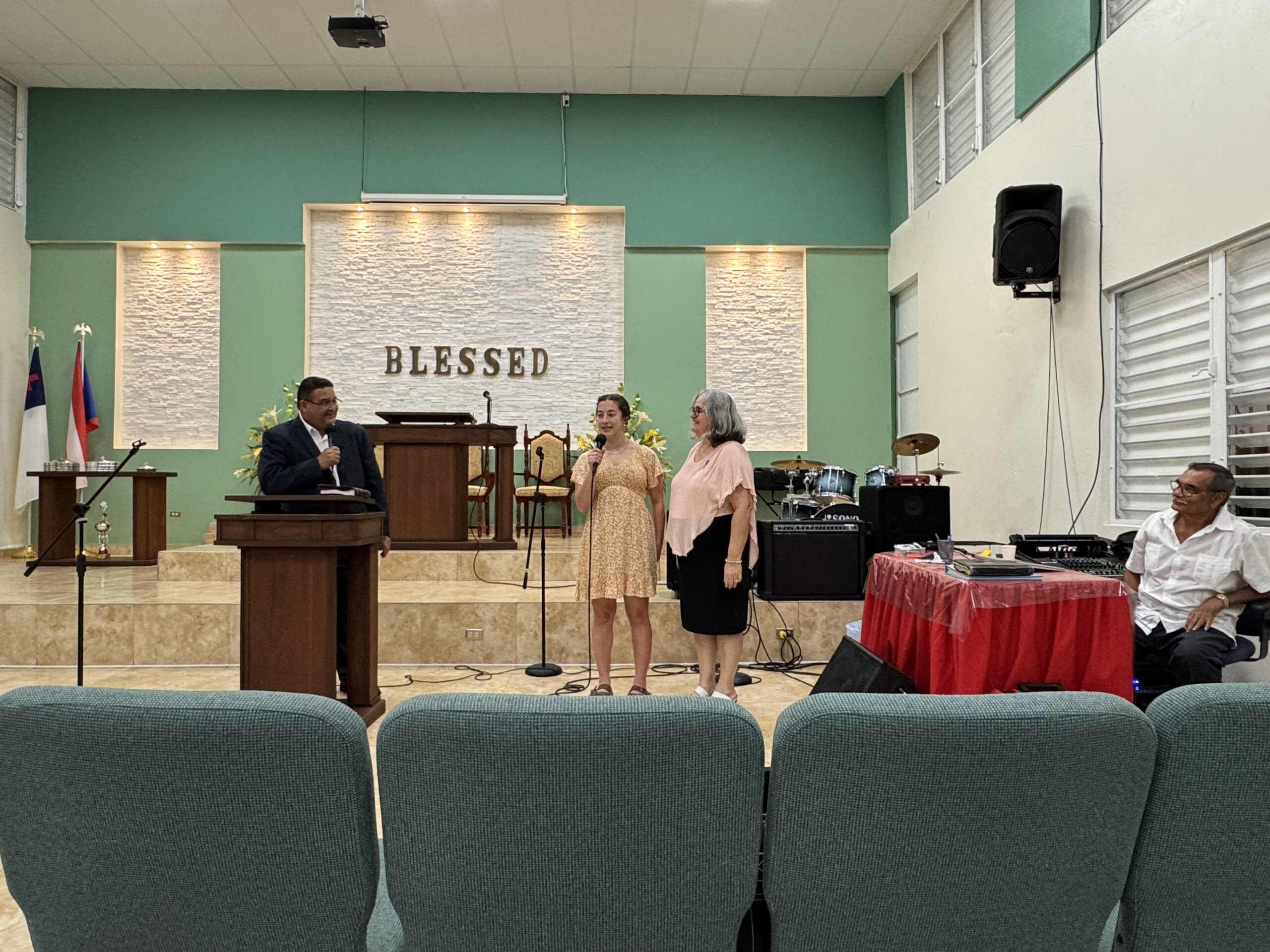 Addy Leaf, our only bilingual team member, was asked to translate for some of the service. We were all so proud of her!