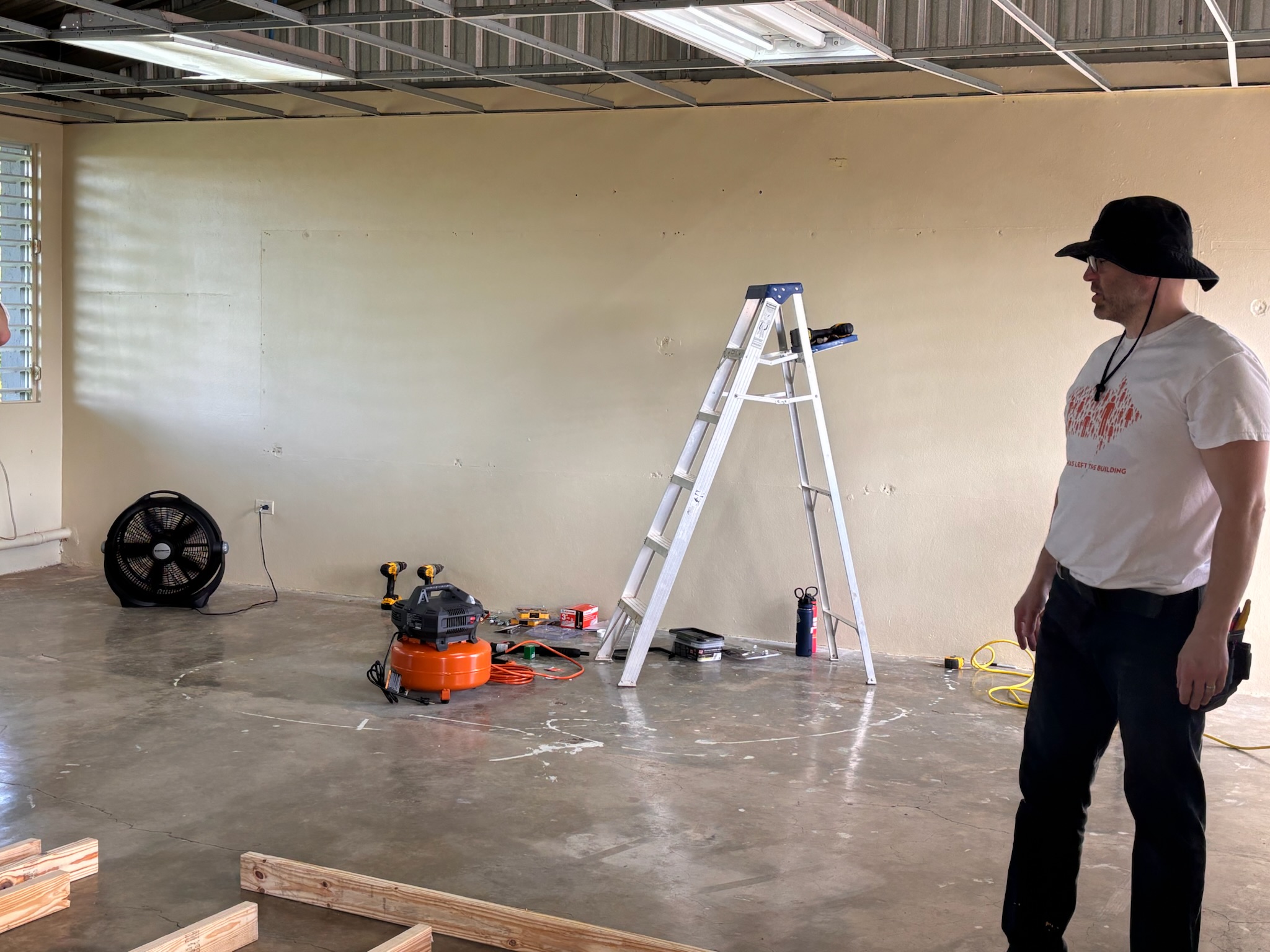 Project "Room Remodel" - the beginning stages of dividing one huge room into 4 smaller rooms to be used as future living quarters.