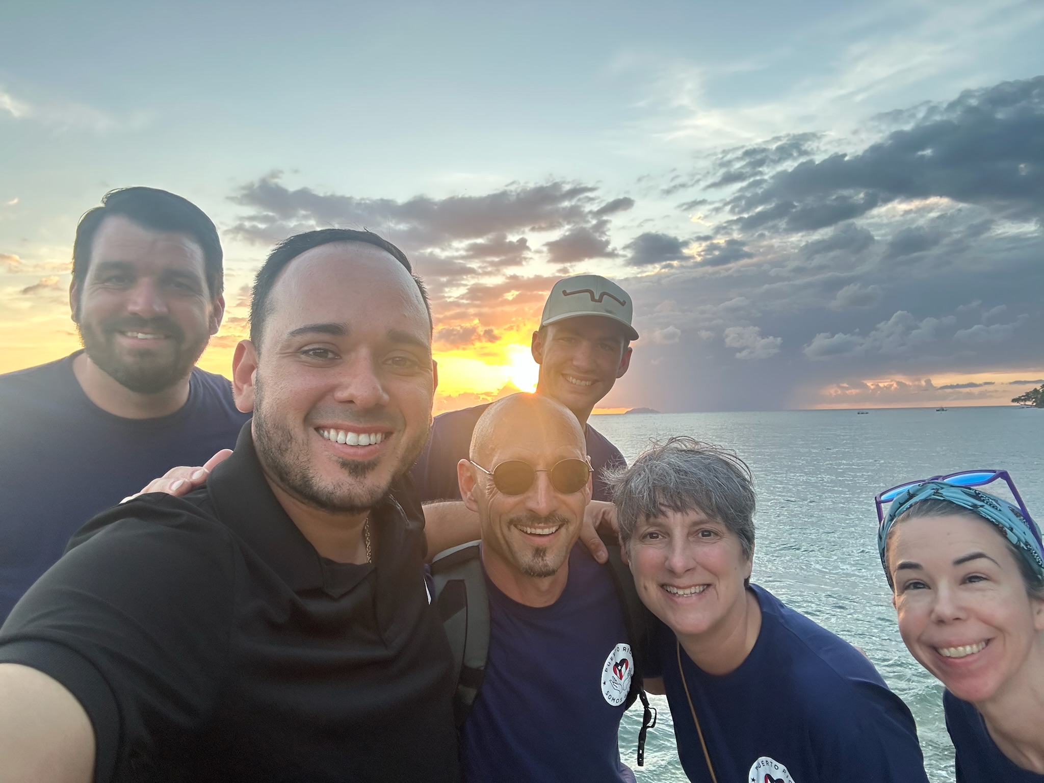 Joseph took some of the team down to a beach in Rincón to enjoy authentic Puerto Rican cuisine along with a beautiful sunset.