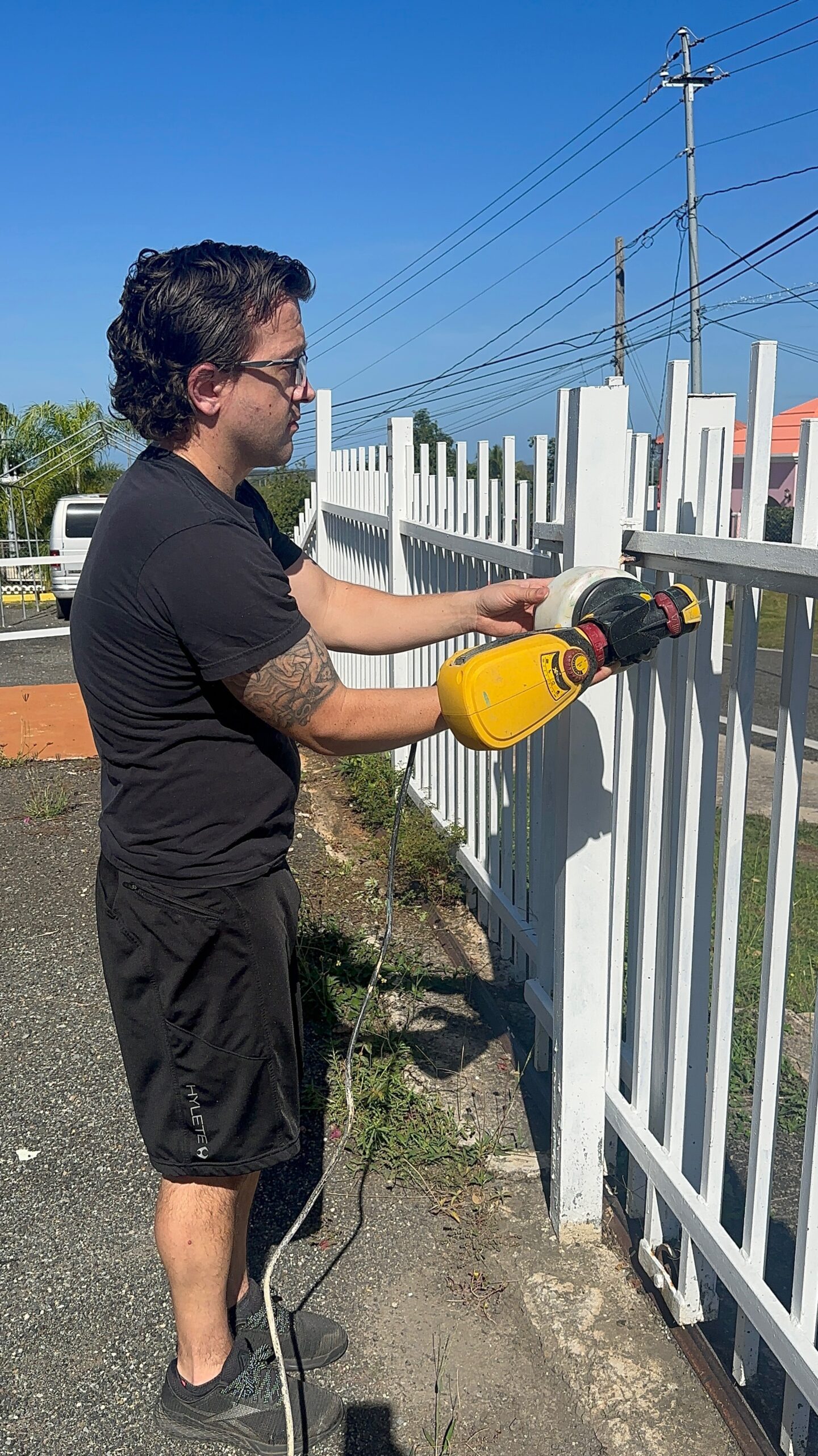 Nathan Reese ended up painting alongside the 3 girls so much, we started calling their team "Nathan & the Girl Gang"!