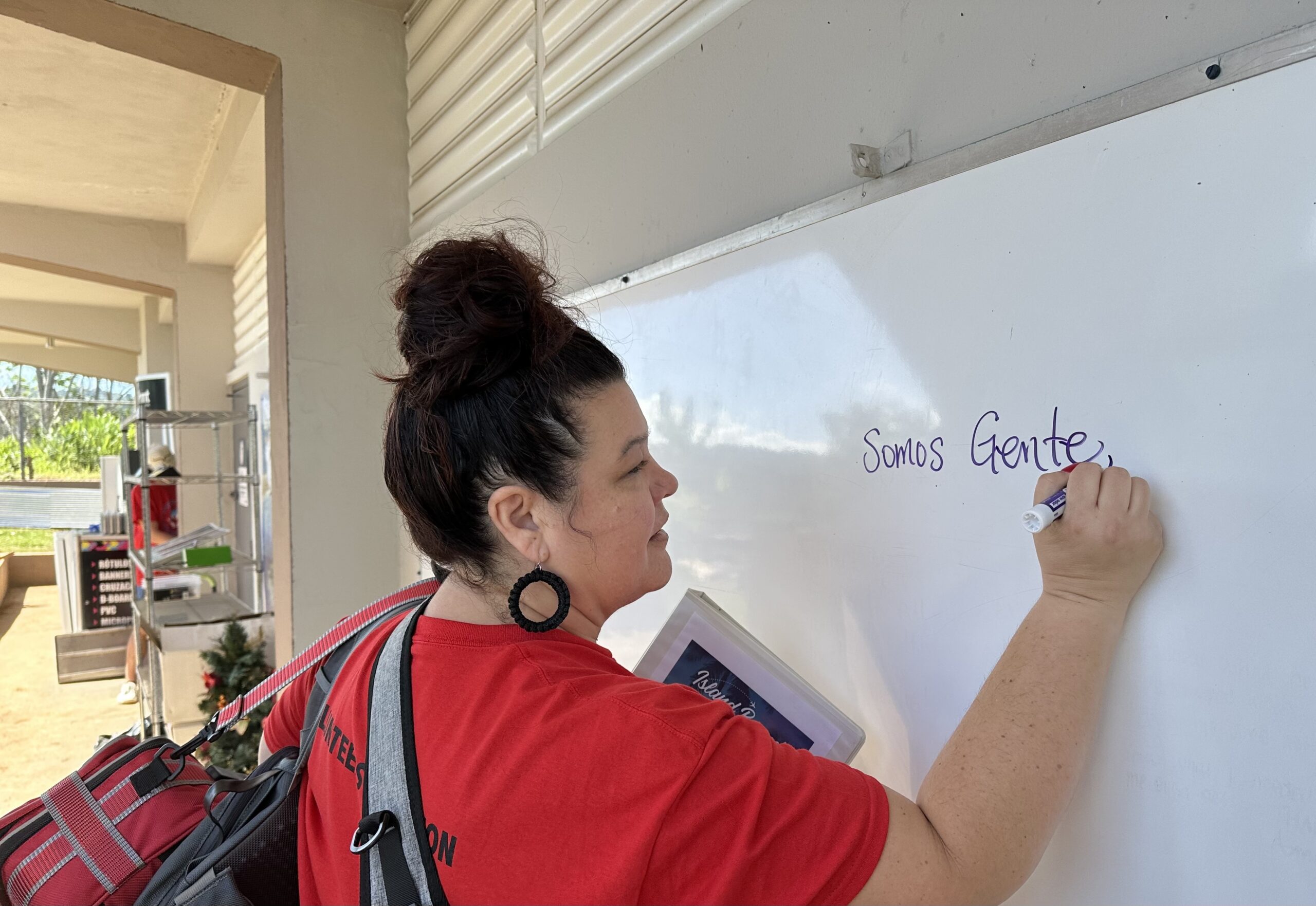 It is a tradition at the center to write a note on one of their white boards on the last day. Michelle Morse found it hard to put into words how much she treasured her time there this past week.